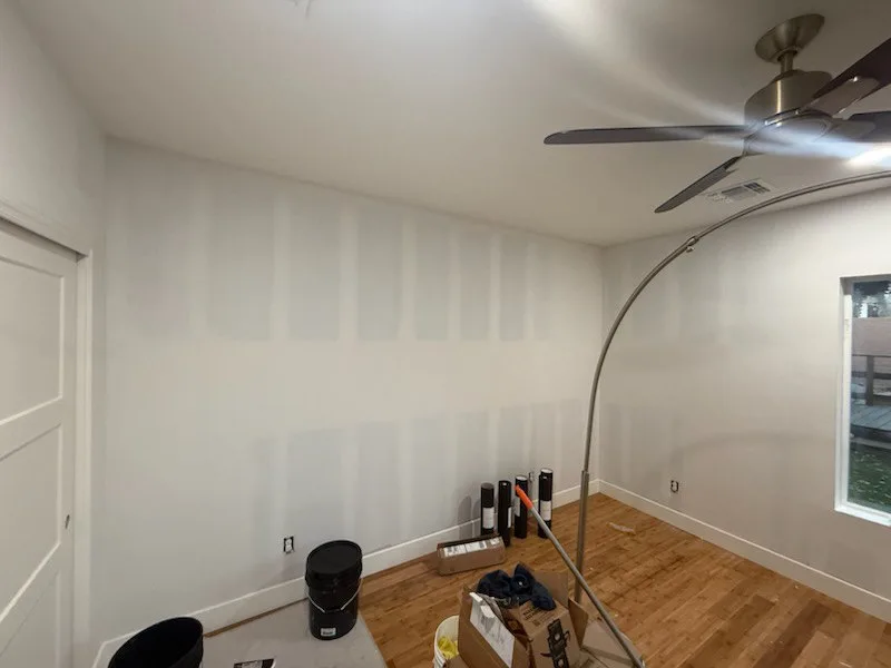 Wallpaper installation in Portage Park
